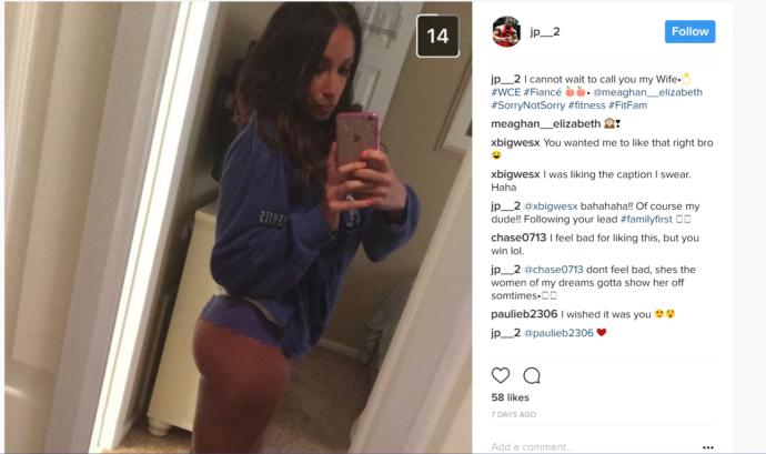 Is this normal? posting pics of fiancee in panties?