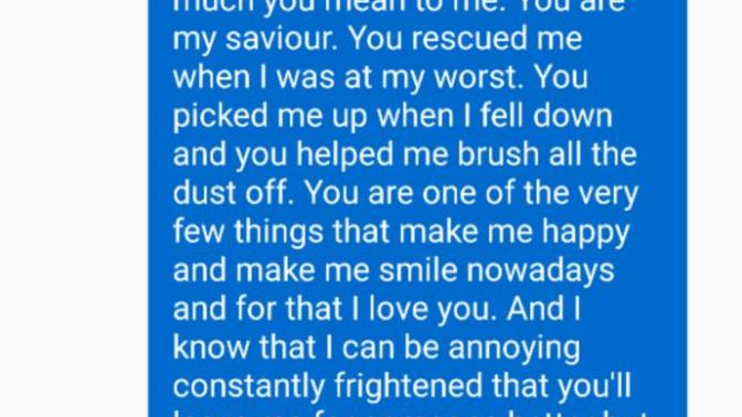 I have written a paragraph to my best friend on how much I love her, she has seen it but hasn't replied. What should I do? Should I be worried?