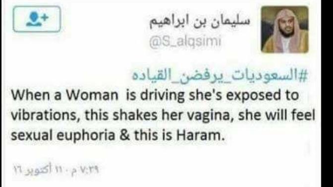 Do you agree with this guy that women get sexual pleasure from driving?