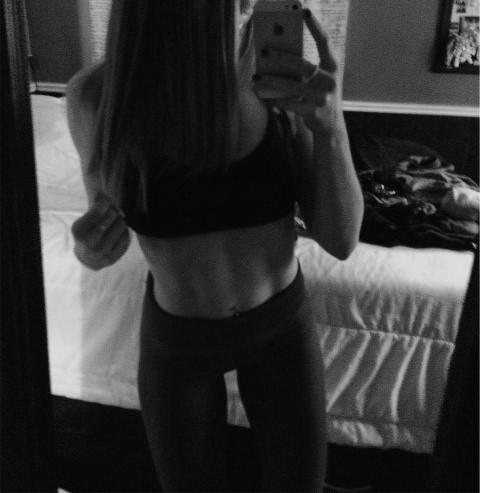 do you think this girl has her belly button pierced ?  