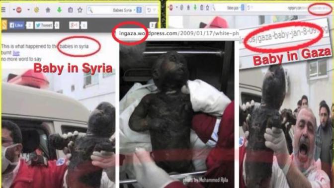 Why would Palestinians abuse dead Syrian Children's pictures when most of them support Iran and Assad? Why would they abuse Israeli kids pictures?