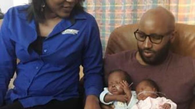 Fraternal Twins born two weeks apart, what do you think happened?