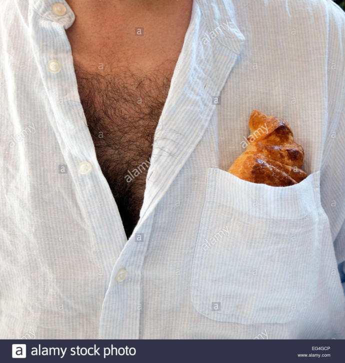 Chest hair visible from top of a shirt on a man, disgusting and disturbing?