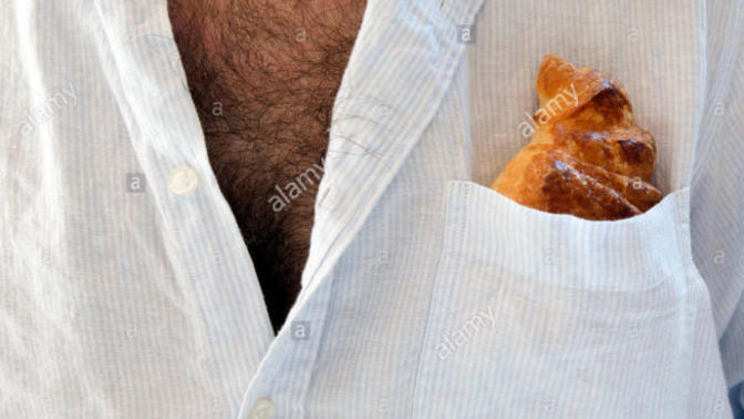 Chest hair visible from top of a shirt on a man, disgusting and disturbing?