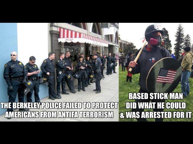 Is Vigilante Based Stickman a real life American Patriot superhero for standing up to Antifa facisist?