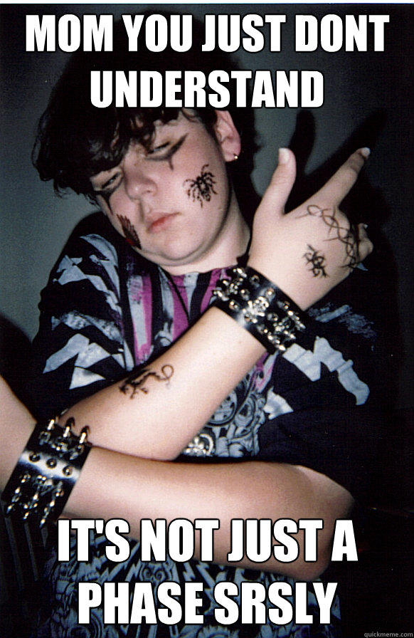 Did you go through any regrettable phases in your adolescence?