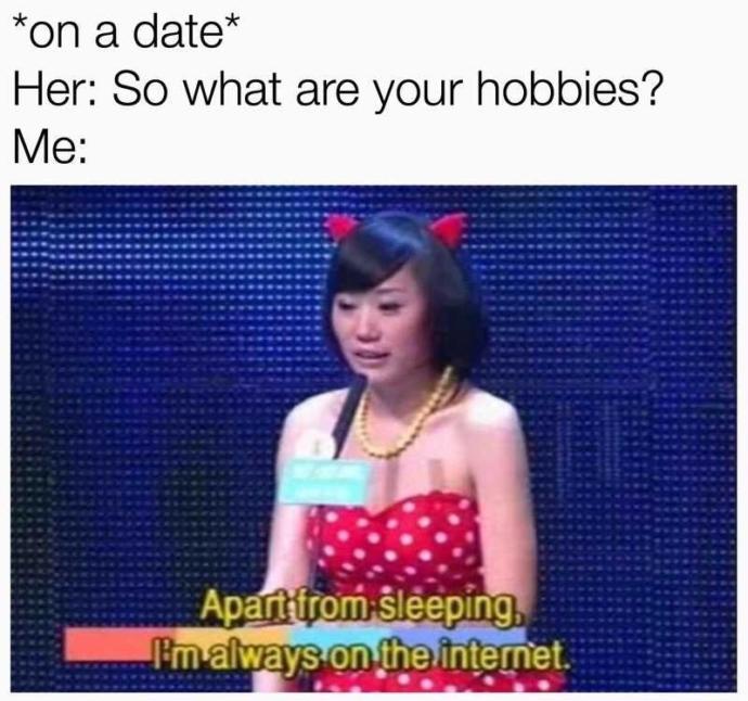 How would you describe yourself on your first date??
