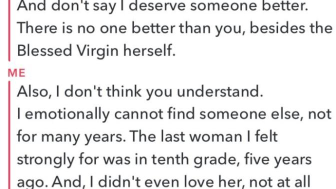Do I sound pathetic here?