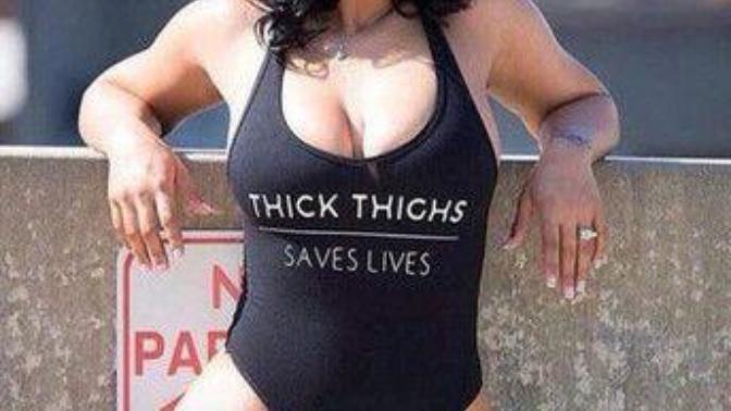 I think big thighs are more attractive than small ones, what do you think?