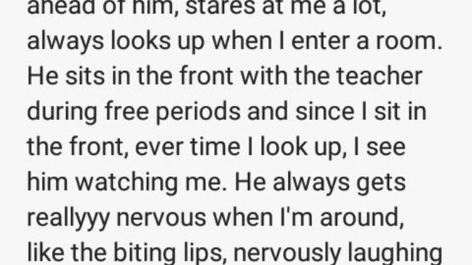 Did he like me? How do you think he feels about me now?