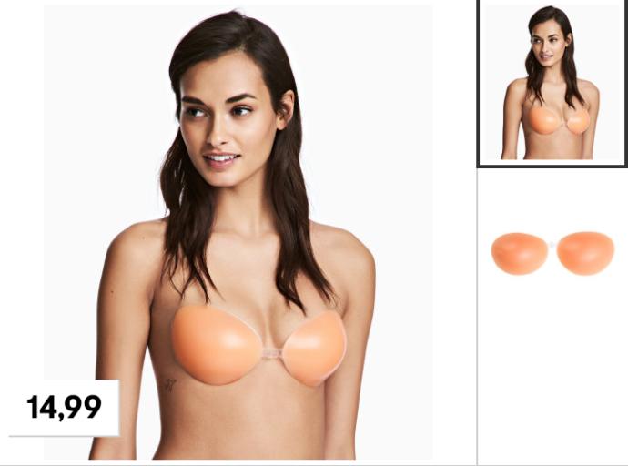 Silicone stick on bra?
