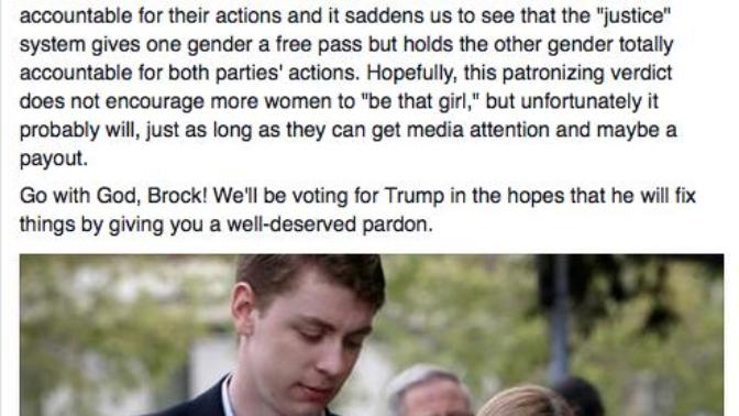 Should Brock Turner get his chance to compete at the 2020 Olympics after being fitted up for a crime he didn't commit?