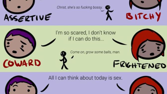 Which gender is more strict and obssessed with their double standards?