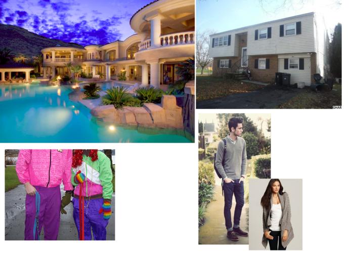 Would you rather have a nice home, but ugly clothing or visa versa?