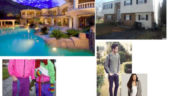 Would you rather have a nice home, but ugly clothing or visa versa?
