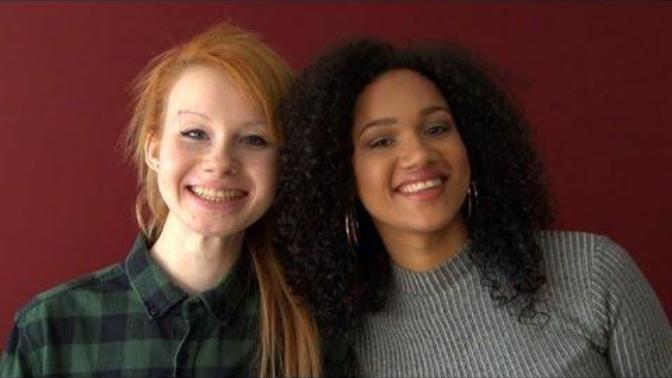 Would you have ever thought this white ginger/redhead girl is actually half black (or quarter) and has a non-identical twin sister who's blacker?