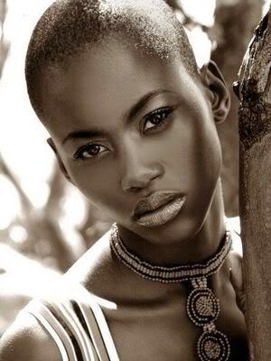 Why are most black models bald???