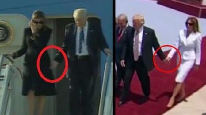 Could Melania Trump's anti-submissive hand-swatting mean that she's secretly a feminist who's intention is to harm our president?