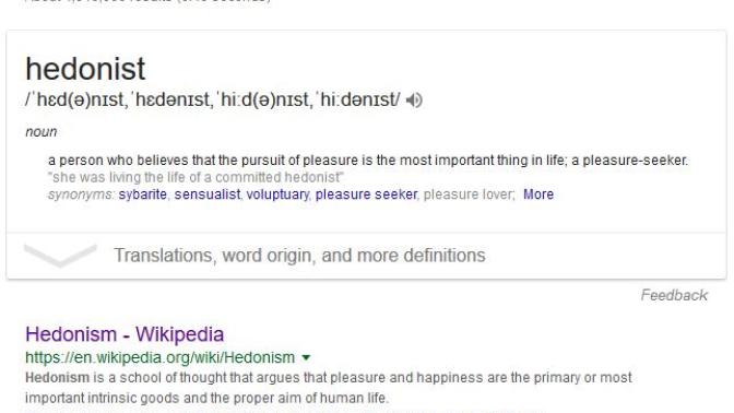 I found out, that I am a hedonist. Is anyone else a hedonist?