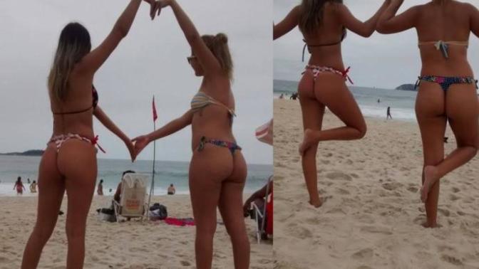 Rate my and my mom's butt? (And please comment what you think of them)?