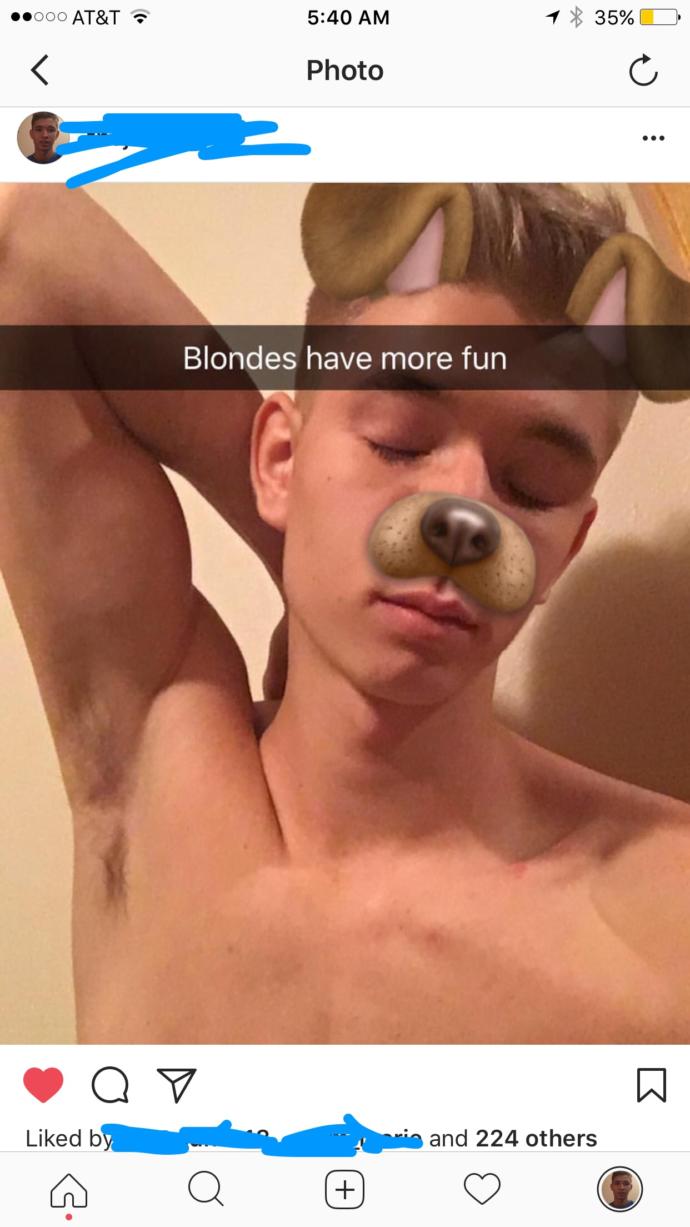 Was I better looking as blonde or brunette?