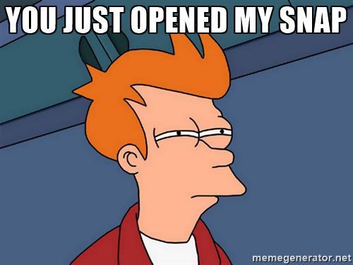 Why didn't he snap back when I sent streaks ( short description) ?