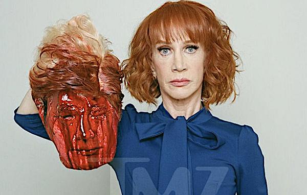 What do you think of Kathy Griffin posting an image of her holding up Donald Trumps severed head (warning graphic)?