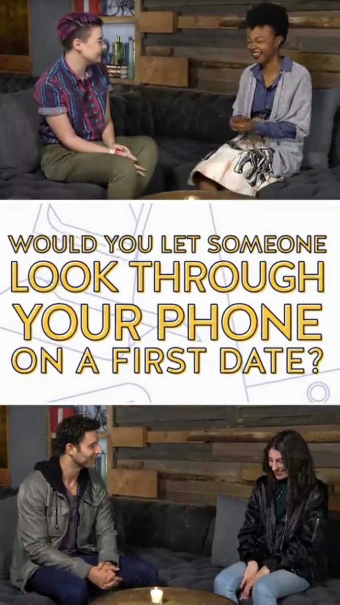 Would you let someone look through your phone on a first date ??
