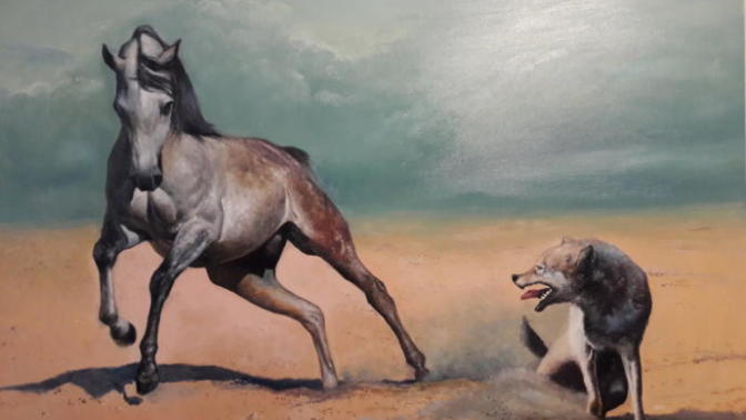 Can a horse outrun a wolf going at full speeds?