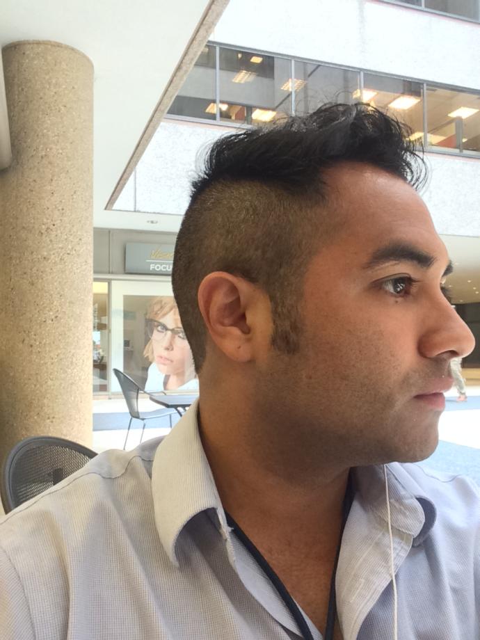 Hair really short on the sides but much on top (photo included)?