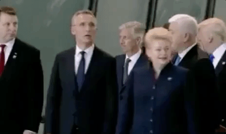Trump dominates Eurotrash. Satire. Agree?