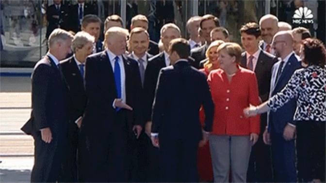 Trump dominates Eurotrash. Satire. Agree?