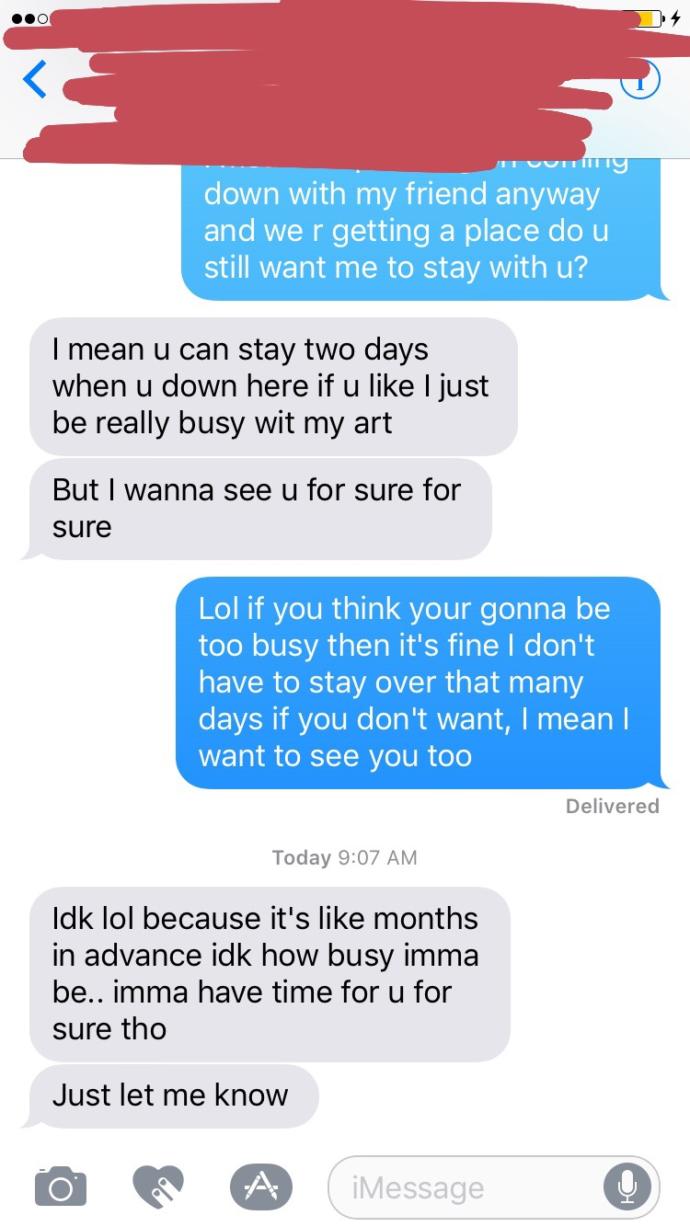 Does he not want me to stay anymore?