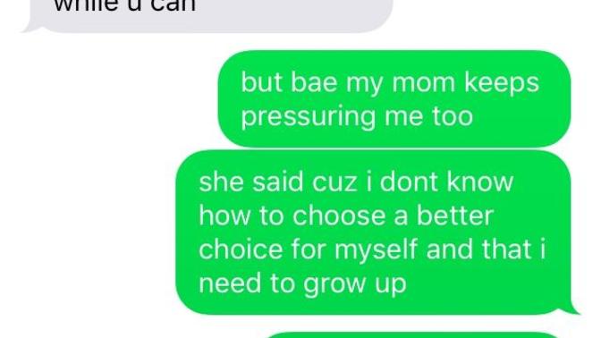 Yo this guy cheeses me telling me im too young to get married but then feels some type of way if I dont reply fast like im his wife, help?