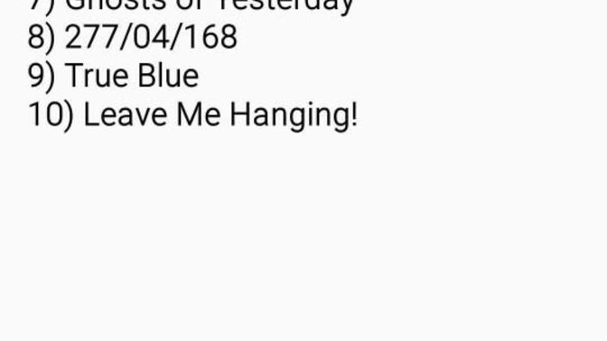 I wrote ten songs for my ex?