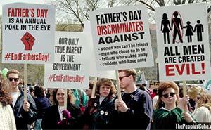 Do you agree with the feminist  end father's day movement?