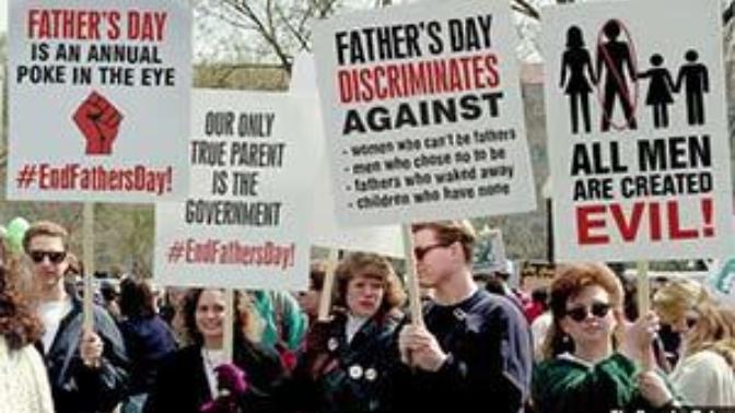 Do you agree with the feminist end father's day movement?