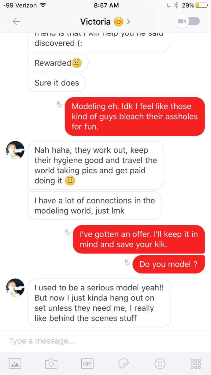 What do you think of male modeling?