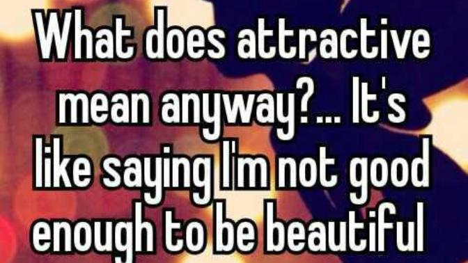 What does calling someone attractive mean anyway?