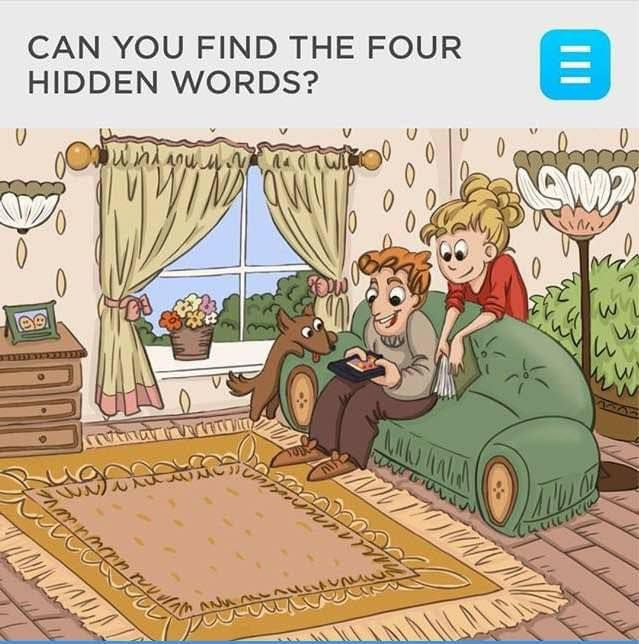 Can you find the four hidden words?