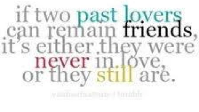 Are you friends with your ex?