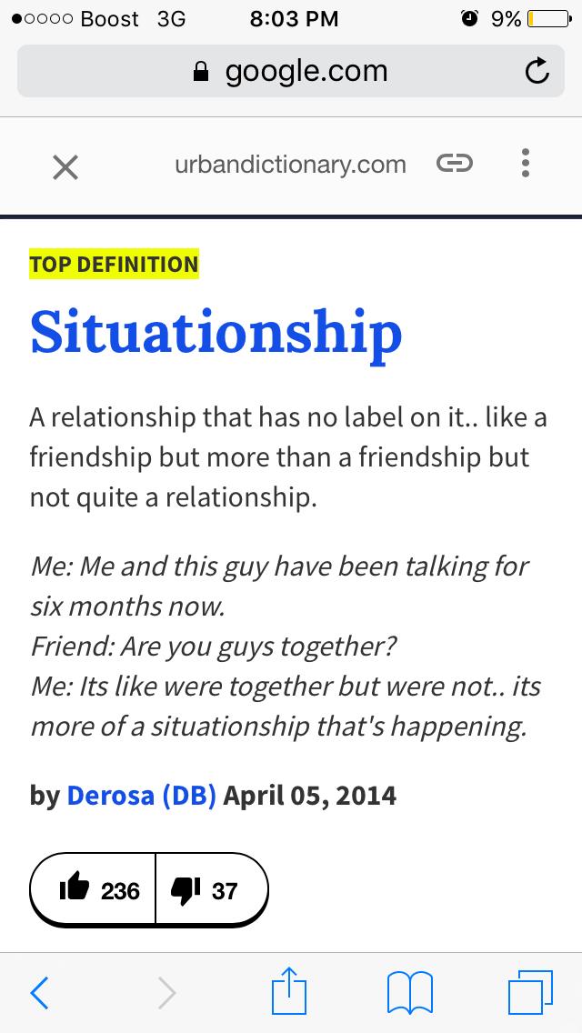 Have you ever been in a situationship and how did it go? 