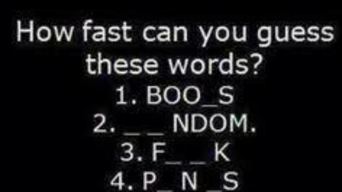 Mind check! Can yuo fill these blanks?