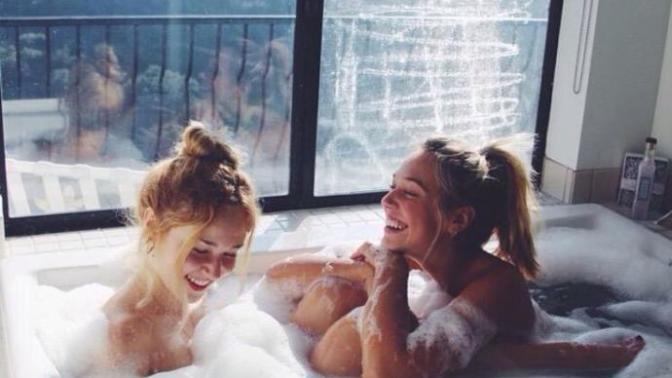 Would you ever take a bath with a friend?