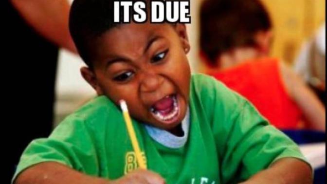 Did you finish homework in plenty of time , or wait until the last minute?
