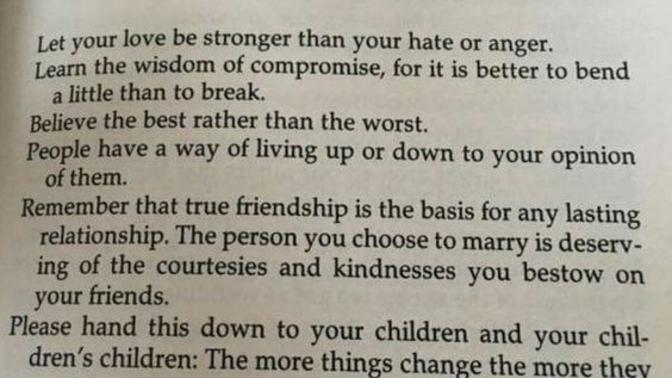 Thoughts on this piece of advice on marriage?