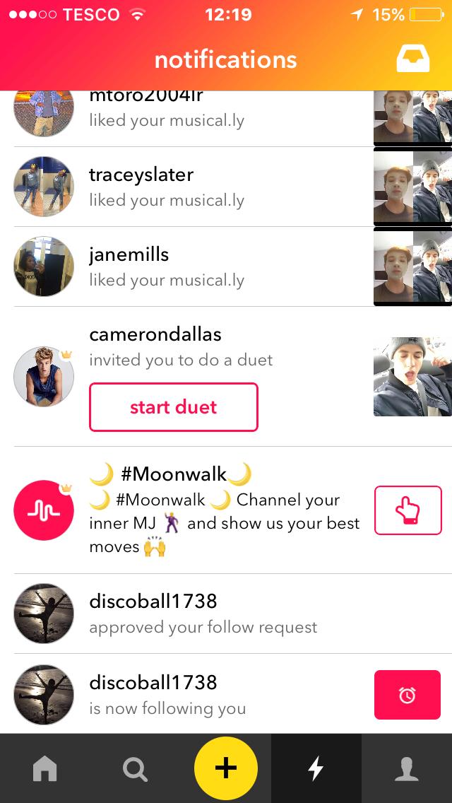 Why would Cameron Dallas send me a duet invite?