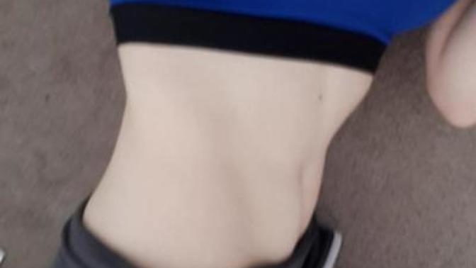 Is my stomach flat?