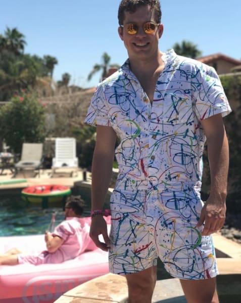New fashion trend for guys- 'The romper' 😂?