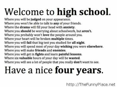 Do you miss your highschool/Secondary school days??